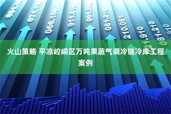 火山策略 平凉崆峒区万吨果蔬气调冷链冷库工程案例